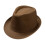 Britisk stil Jazz solhatt unisex brun 1