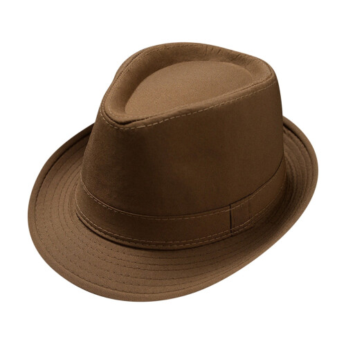 Britisk stil Jazz solhatt unisex brun