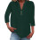Women's cotton and linen shirt, solid color,-green L 1