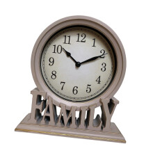 Horloge de bureau, pendule de cheminée, facile à lire, 20 cm (8 pouces)