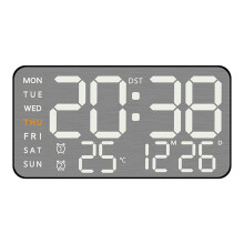 Réveil numérique avec affichage de la date et fonction snooze