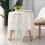 Nappe ronde en dentelle blanche 60 x 60 cm 1