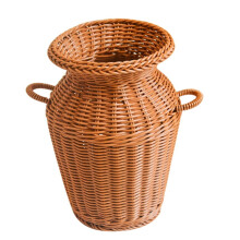 Vase tressé en imitation rotin, décoration intérieure, 1 pièce