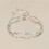 Pulseira de cristal com flor e laço em forma de lua para mulheres 1