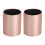 Mini caixa de flores redonda de papel dourada 6x8cm 3