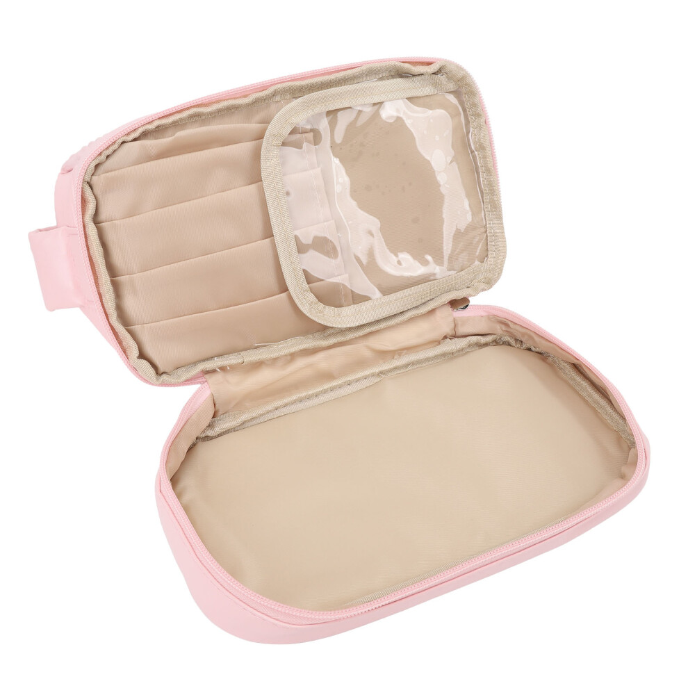 Double Layer PU Travel Toiletry Bag