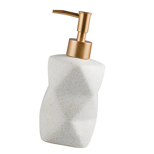 Nordic Glazed Ceramic Soap Dispenser with Weight Pump for-White