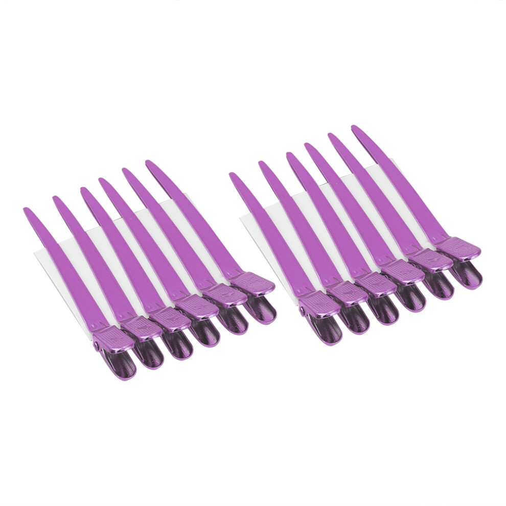 Red 12Pcs Professional Hair Sectioning Clips