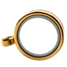 Offener Locket Anhänger Golden Aluminium Schmuck Für Fotos