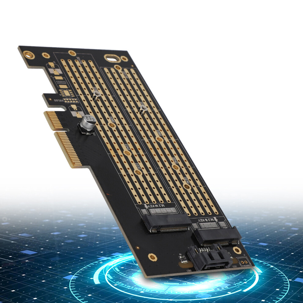 M.2 Nvme+Sata Dual Ssd Pcie 3.0 X4 Card 7340572890740