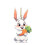 Easter carrot rabbit home scene hanging parts set 2