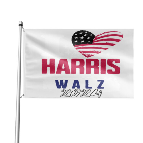 Bandeira externa HARRIS WALK2024, 90 x 150 cm