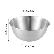 Ensemble de 3 bols mélangeurs en acier inoxydable