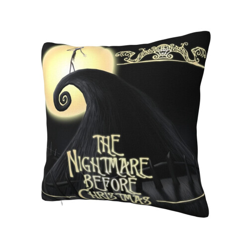 Μαξιλαροθήκη Nightmare Before Christmas σε τετράγωνη απόχρωση 1