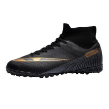 (Broken nails 2150 black, 37) High Quality Soccer Cleats for Men, Women and Kids, Firm Ground & Turf Studs Training Football Shoes