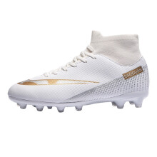 (Long nails 2150 white, 47) High Quality Soccer Cleats for Men, Women and Kids, Firm Ground & Turf Studs Training Football Shoes