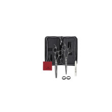 Olivia Garden SilkCut Matt Black Set HS 5,75 Zoll und Modellierschere 6,0 Zoll