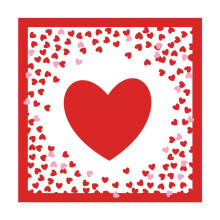 Service de vaisselle jetable pour la Saint-Valentin (20 pièces)