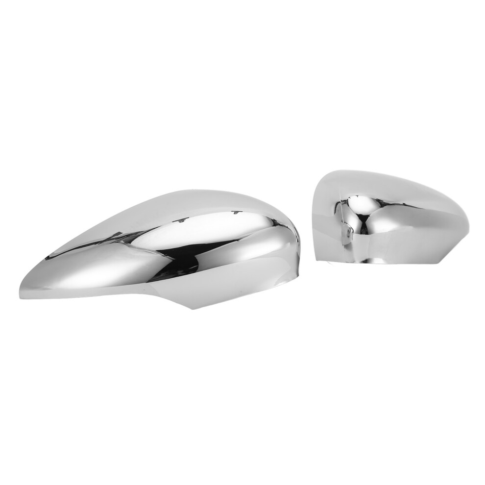2X Mirror Covers Ford Fiesta Mk7 09-15 Silver 7790334185148