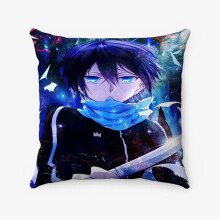 AIVO Yato Noragami Custom Pillow Case Gepersonaliseerde vierkante kussenhoes van gesponnen polyester Decoratief kussen voor bed, bank of