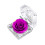 Rose véritable préservée dans un écrin transparent – 1 pièce 1