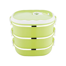 Boîte à lunch LOOPSUN en acier inoxydable, 3 compartiments, 2700 ml