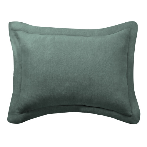 Levtex Home λινό ύφασμα king simulation πράσινο δάσος 36x20in