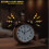 Analog Alarm Clock Copper Metal 4 Inch 4