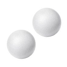 2Pcs 10cm Round Polystyrene Foam Balls Unfinish Craft Foam Balls