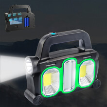 Cyber Monday 2024: Verbesserte Viflosae Solarleuchte für den Außenbereich, wiederaufladbare LED-Taschenlampe mit USB-Anschluss, tragbarer