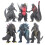 6PCS Funny Monster PVC Statues 6