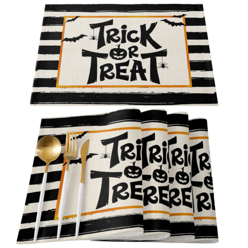 Jogos americanos Seewan Halloween 13x19 polegadas, 4 peças
