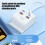 4 Port USB Adapter 2 USB And 2 Type C For Phones Tablets-White 6