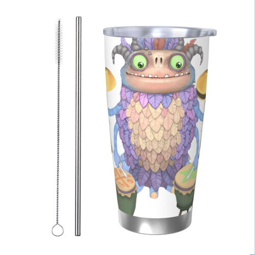 Singende Monster-Trinkbecher aus Edelstahl, 590 ml