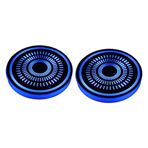 2PCS Striking Lighted Cup Mats produced For Automotive And-D 1