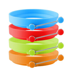 Moule à omelette rond en silicone, lot de 4