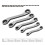 Double End Ratchet Wrench Set 5Pcs Chrome Vanadium 19