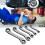 Double End Ratcheting Wrench Set 5Pcs Chrome 1