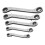 Double End Ratchet Wrench Set 5Pcs Chrome Vanadium 18