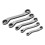 Double End Ratchet Wrench Set 5Pcs Chrome Vanadium 15