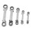 Double End Ratchet Wrench Set 5Pcs Chrome Vanadium 7