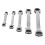 Double End Ratchet Wrench Set 5Pcs Chrome Vanadium 13