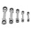 Double End Ratchet Wrench Set 5Pcs Chrome Vanadium 5