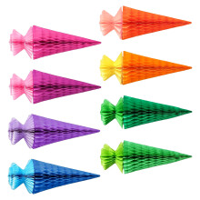 8 stuks handgeschept papier honingraat bal hangend ornament