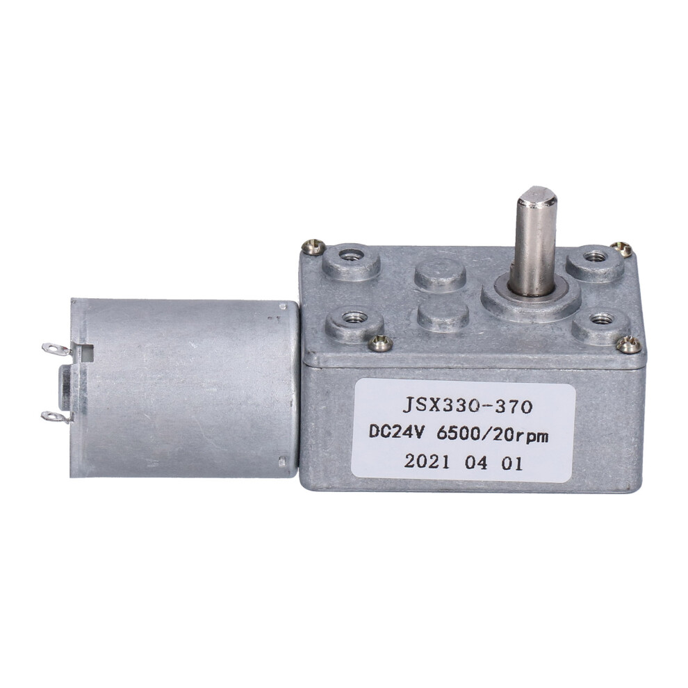 24V DC Worm Motor Turbine 20 RPM Geared Box