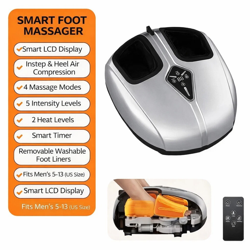 Ecommics Foot Massage Machine Heat Shiatsu Relax