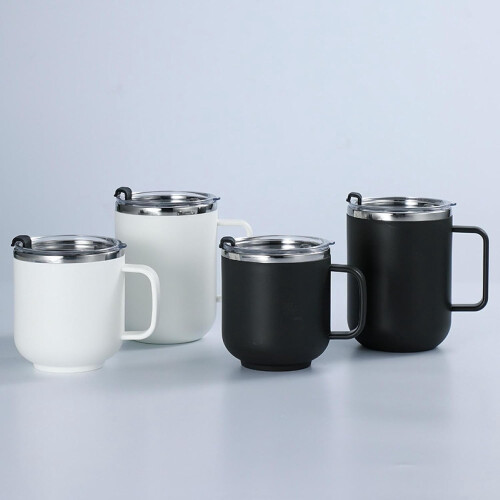 Cană de cafea din oțel inoxidabil cu capac