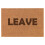 Funny Brown Coir Doormat Rectangular 16 x 24 in 1
