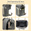 Lightweight Nappy Bag with Stroller Straps 7