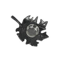 Strong Metal Candle Stand In Maples Leaf Shape Great for-C